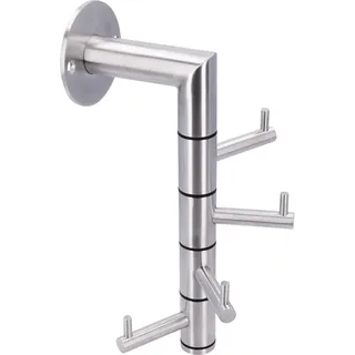 Siro Wandgarderobe Kelvin 4 schwenkbare Haken Weiß