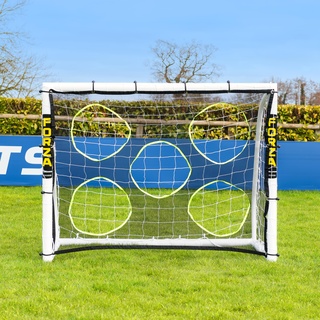 FORZA Fußballtor Torwand Netz (Fußball Tor Nicht enthalten) – Fußball Trainingsausrüstung | Scheibenschießen | Torwand für Fussballtor | TOR NICHT INBEGRIFFEN (1,5m x 1,2m)