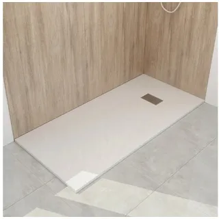 WITEN&NOCK Duschwanne Duschtasse Brausewanne weiß Steinoptik Antirutsch 170x70 cm