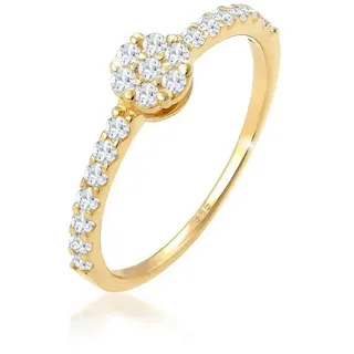 Elli Premium Verlobungsring Verlobungsring Topas Diamantschliff 585 Gelbgold goldfarben 52 mm