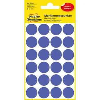 Avery Zweckform Klebepunkte 3596 blau Ø 18,0 mm 96 St.