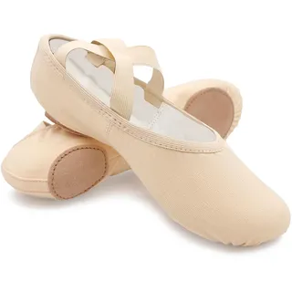 So Danca SD16 Bliss, Ballettschuhe Aus Stretch-Leinen, Geteilte Sohle, Für Erwachsene, Hohe Leistung, Helles , 8 Narrow, Damen, Pink - 39 EU Schmal