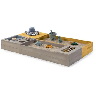 Muddy Buddy Holzsandkasten Flexy Style mit Holzschutz vorbehandelt grau