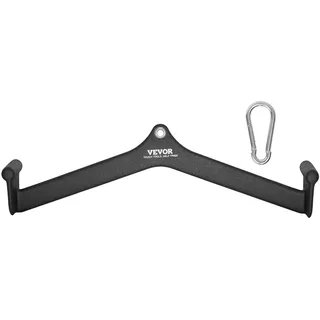 Vevor Latzug-Aufsatz Ruder-V-Stange-Aufsatz 550 kg belastbar für Kabelzugmaschinen, Trizeps-Zugstange, gummibeschichteter Griff für das Krafttraining am Rücken, Bizeps-Curl-Trizeps-Latzugstange