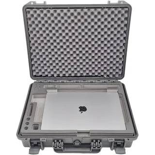 MC-CASES Professioneller Outdoor Transportkoffer für Apple MacBook Pro 13-16 Zoll - Made in Germany - passgenau - extrem sicher und stabil