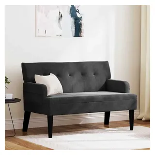 vidaXL Sitzbank Chesterfield Schwarz 112 x 65,5 x 75 cm