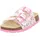 Fussbettpantoffel Weiß/Rosa 28