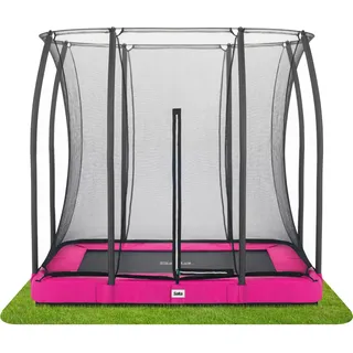 Salta Comfort Edition Ground 214 x 153 cm inkl. Sicherheitsnetz pink