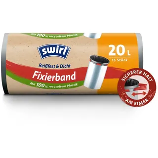 Swirl Fixierband-Müllbeutel 20 l 15 Stück