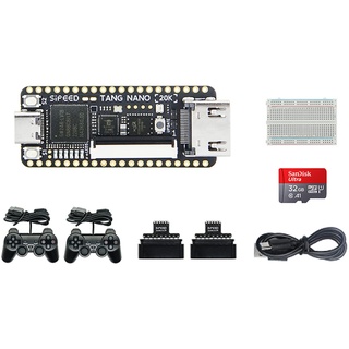 Sipeed Tang Nano 20K GW2AR-18 FPGA RISCV Linux Einplatinencomputer, Open-Source-Retro-Spielekonsole, integrierter 64-Mbit-SDRAM-BL616-Debugger, unterstützt mehrere Display-Ausgänge, NES-Emulator