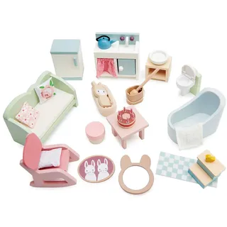 Tender Leaf Toys Tender Leaf 7508166 - Landhaus-Puppenmöbel-Set, Puppenhaus-Zubehör