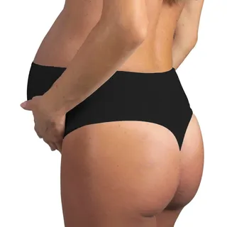 Mysanity Schwangerschafts Unterhose, Tanga aus Modal, Schwarz 1 St
