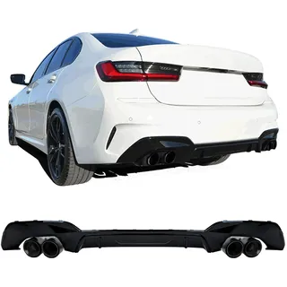 Diffusor Doppelrohr Recht Links Carbon passend für 3er BMW G20 G21 318 320