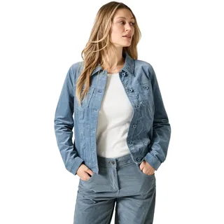 Cecil Damen B212275 Cordjacke, Dove Blue, XXL - XXL