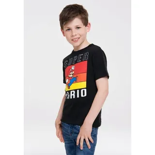LOGOSHIRT T-Shirt Super Mario mit lizenziertem Design schwarz 92