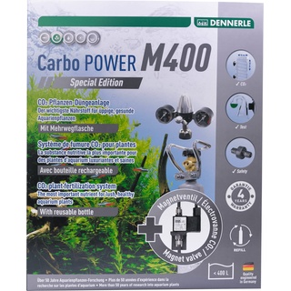 as aquaristik & heimtierbedarf gmbh & co. kg DENNERLE CO2 Pflanzen-Dünge-Set Carbo Power CO2 Anlage Version M400 (Spezial Edition)