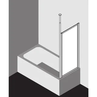 Kermi Vario 2000 Seitenwand V2TWD0801412K 71,4-74,6x140cm, silber mattglanz, Kerolan Perl