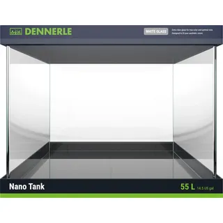 Dennerle Nano Tank White Glass - 55 Liter - Aquascaping Aquarium - 45 x 36 x 34 cm