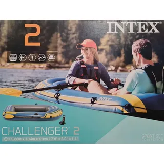 Intex Schlauchboot Challenger 2 Set mit Paddel - Pumpe