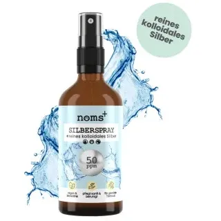 noms+ Silberspray für Hunde & Katzen 50ppm | Wundpflege & Wundspray für Hunde & Katzen | Pflegespray | kolloidales Silber Spray bei Hot Spot