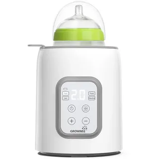 GROWNSY Flaschenwärmer Baby, 8-in-1 Flaschenwärmer für alle Flaschen mit Timer, präziser Temperaturkontrolle und automatischer Abschaltung, multifunktionaler Flaschenwärmer für Muttermilch