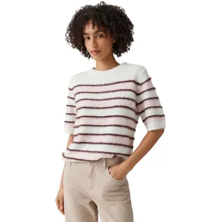 Opus Kurzarmpullover Weiß 44