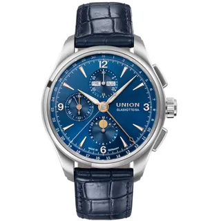 Union Glashütte Belisar Chronograph Mondphase Edelstahl 42 mm D014.425.16.047.01
