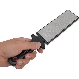 Messerschärfer Klappbar, Doppelseitiger Schärfstein Doppelseitiger Diamant-Schärfstein, Messerschärfer, Schleifstein, Scherenschärfer, Keramik-Messerschärfer, Körnung 400/1000