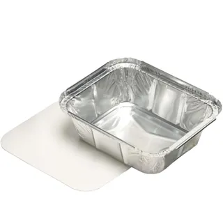 Papstar 25 PAPSTAR Aluschalen mit Deckel 500 ml