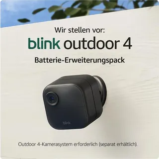 Blink Outdoor 4 - BAT EXT PACK SW Außenkamera, Farbe:Schwarz - Schwarz