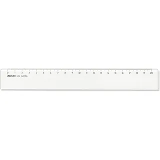 ARISTO Lineal 20 cm) mm-Teilung, glasklares Plexiglas