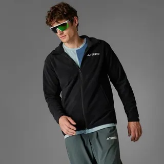 Adidas Multi Essentials Fleece Mit Durchgehendem Reißverschluss - Black - XL