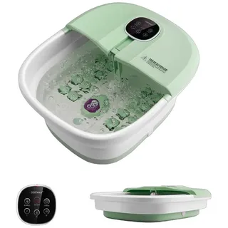 Costway Fußbad Massagegerät faltbar, Elektrische Fußbadewanne Heizung&Sprudelmassage
