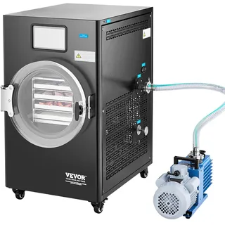 Vevor Gefriertrockner Gefriertrocknungsmaschine Trocknungsausrüstung (4–6 kg Kapazität) für Lebensmittel mit 4-lagigen Tabletts & einstellbare...