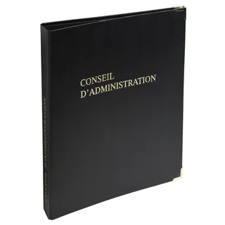 Le Dauphin Einband Fachpresse Verwaltungsrat Qualität, mit 100 Blatt, schwarz