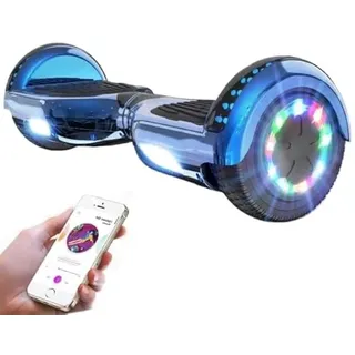 GeekMe Hoverboard 6.5" Zweimotoren 2-Rad Mit LED-Leuchten Und Bluetooth