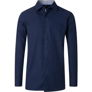 CasaModa "CASAMODA Businesshemd uni", Herren, Businesshemd (323942700), Größe:41, Farbe:Blau (117) - 41