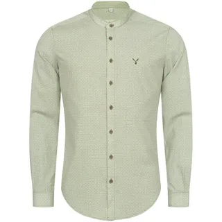 Nübler Trachtenhemd Langarm Peter in Grün | Gr.: S