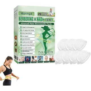 Abnehmpflaster, Abnehmen Schnell Fettverbrenner, 10-IN-1 fortgeschritten Nano Mikronadel Pflaster,Gesunde Form Unterstützung, Unterstützung Stoffwechsel Hilfe Aufkleber (1 Stück)