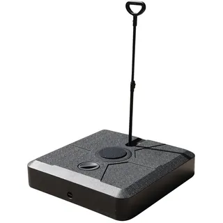 Gardissimo Schirmständer Smart Kunststoff 85 x 85 x 19,5 cm Schwarz