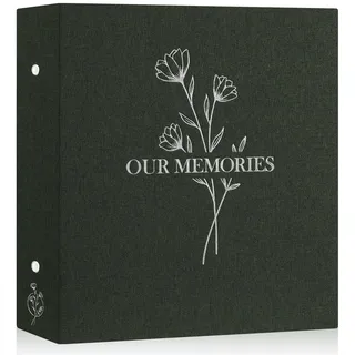 Lanpn Fotoalbum 10x15 1000, Extra Großes XXL Leinen Einstecken Einsteckalbum für Hoch und Querformat Fotos Bilder