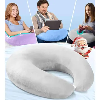 Lese-Gaming-Kissen für Bett, Erwachsene und Kinder: Schoß-Schreibtischkissen zum Sitzen im Bett/Sofa/Boden – kompaktes Armstützkissen zum Lesen, Spielen, Arbeiten, Häkeln verbessert die Sitzhaltung