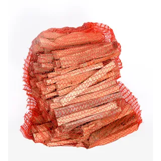 Anzündholz/ Anfeuerholz , 5 dm3 im Netzsack, aus Nadelholz