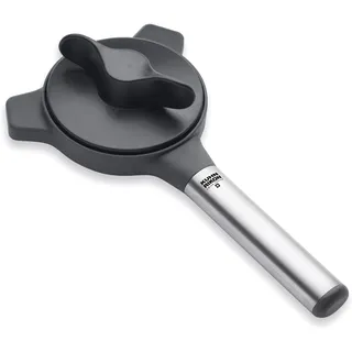 KUHN RIKON Deluxe Gripper Deckelöffner, Grau, öffnet Deckel mühelos, Öffner für glatte und geriefelte Verschlüsse