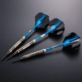 Hopewey Dartpfeile Soft dartpfeile 3 Stück 18 g Dartset Turnier Soft Tip Dartpfeile Set, (Soft Dartpfeile) mit Flights (Blitz)