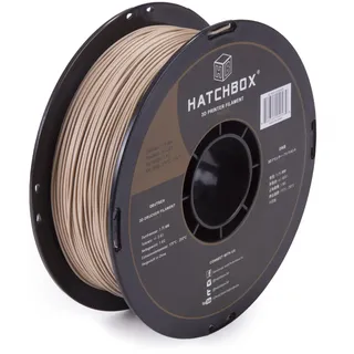 HATCHBOX 3D-Drucker-Filament, Maßgenauigkeit +/- 0,03 mm, 1,75 mm, 1-kg-Spule, Holz
