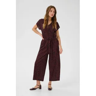 Kaffe Overall KAbeathe 42, Fudge/Black Flower Print - 42
