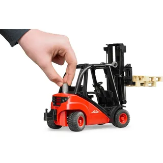 Bruder 02511 - Linde Gabelstapler H30D mit Anhängerkupplung 1:16