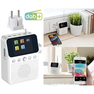 VR-Radio 2in1-Steckdosenradio schwarz