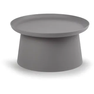 Kunststoff-Kaffeetisch FUNGO, Durchmesser 70 cm, grau